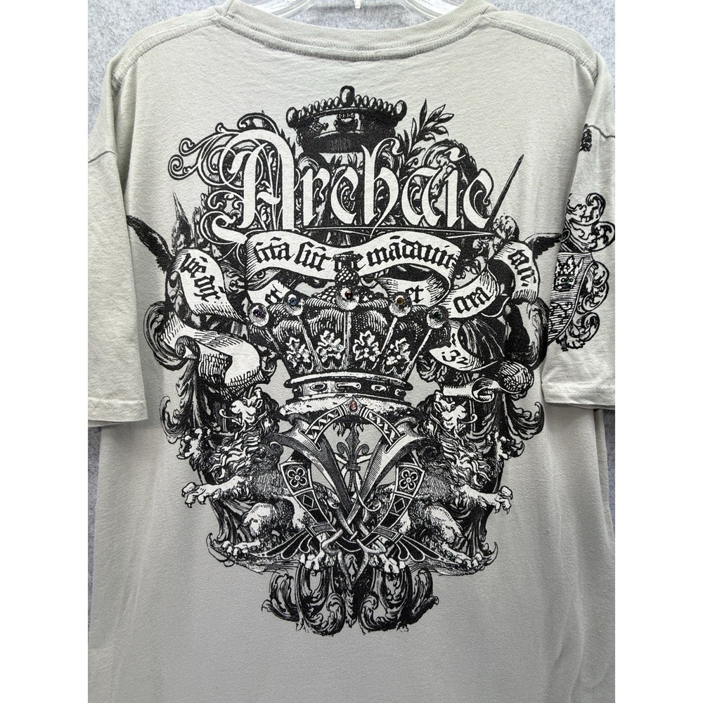 Vintage Rare Archaic Shirt With Rhinestones XL